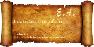 Edelstein Arián névjegykártya